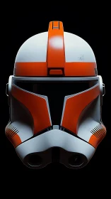 Orange clone trooper helm studies silent galactic vigilance