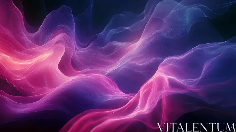 Volumetric neon waveforms render luminous abstract energy field