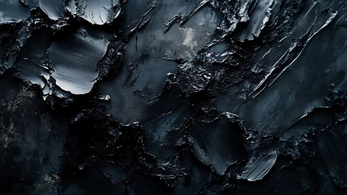 Nocturne tectonics in molten midnight slate and shadowed ash.