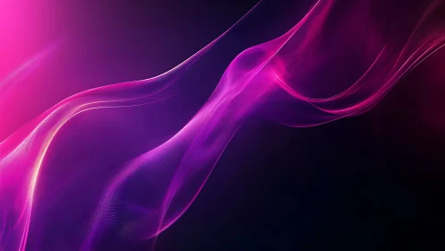 Magenta luminous waveforms over deep gradient backdrop