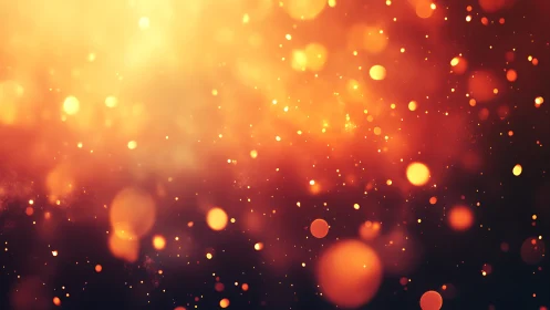 Bokeh Particle Field with Chromatic Gradient Transition.