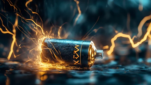 Electric energy canister ignites with dynamic plasma arcs