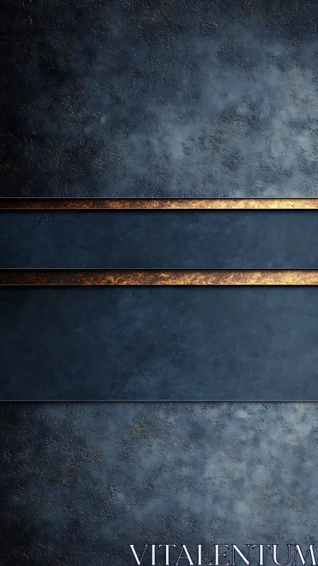 Dark textured metal bands contrast with brushed bronze accents.