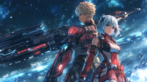 Starbound pilots stand united in luminous cosmic storm