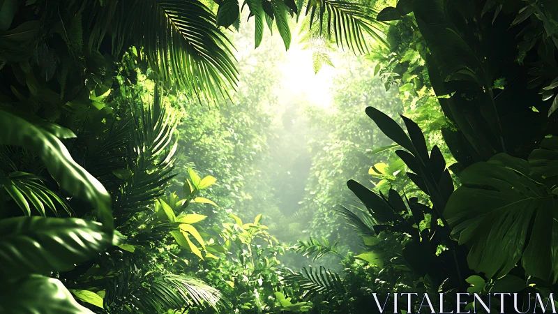 Emerald Cathedral: Light Pierces the Jungle Canopy.