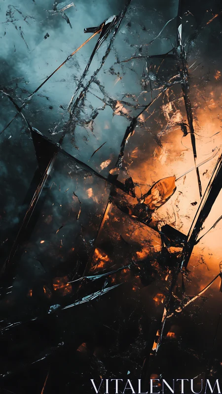 Catastrophic Space Collision: Orbital Debris and Explosive Impact