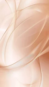 Translucent curved bands form layered beige abstract composition