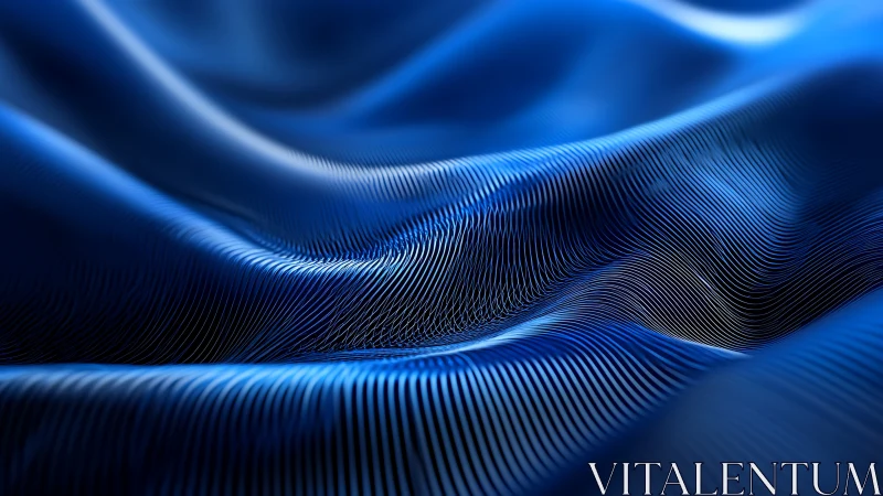 Gentle blue waves of light weaving a soothing digital landscape.