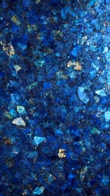 Granular sapphire abstraction with crystalline tessellations.