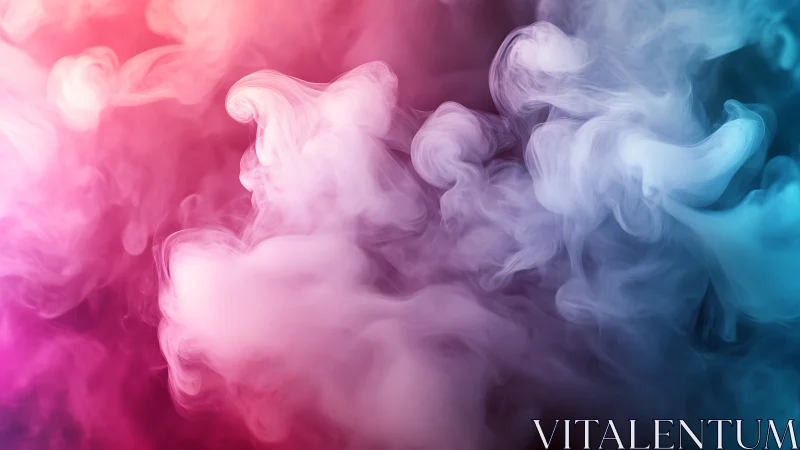 Chromatic vapor plumes in soft-focus abstract gradient field.