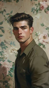 Florals, folded sleeves, and a quietly cinematic gaze.