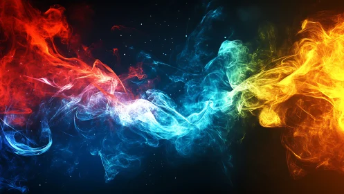 Dynamic Multispectral Energy Vortex with Chromatic Fluid Dynamics