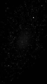 Dense starfield is displayed against uniform black background