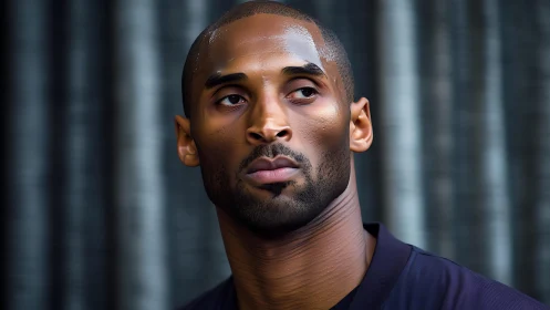 High-detail portrait of focused athlete under soft diffused lighting