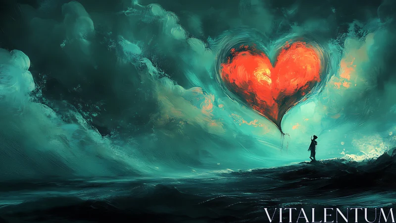 Luminous Heart Portal in Teal Atmospheric Tempest.