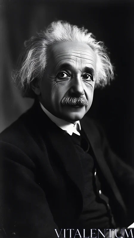 Expressive elderly scholar in monochrome studio portrait.