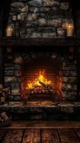 Cozy Fireplace Evening: Where Warmth Meets Wonder.