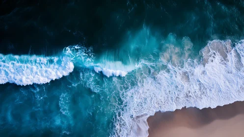 Aerial ocean surf captures dynamic shoreline wave mechanics