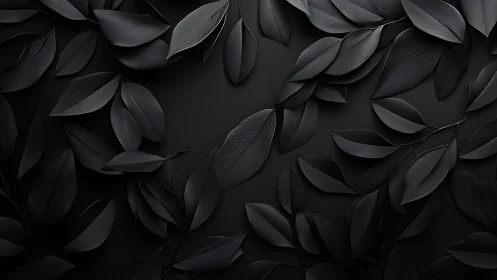 Monochrome leaf forms generate layered low-key patterning