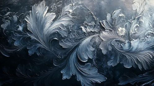Frost feather currents carve silver storms across glass