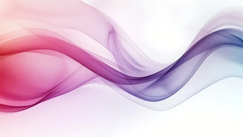 Translucent magenta to violet gradient waves form smooth sine arcs