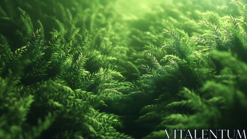 Verdant Whispers in Soft Focus Garden.