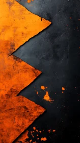 Ragged blaze of orange tearing through charcoal nightfall.