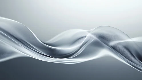 Translucent grey wave forms on gradient background field.
