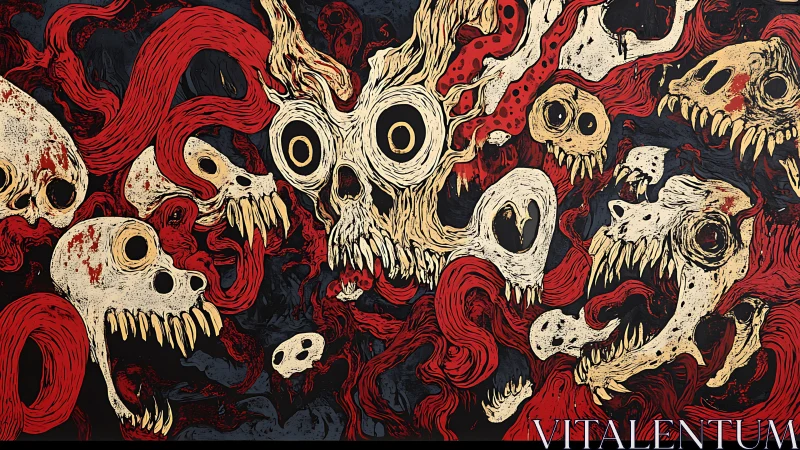 Carnival of Screaming Skulls in a Red Howlstorm.