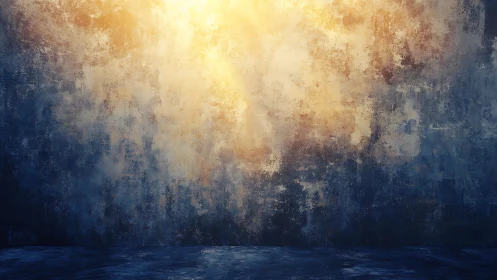 Textured wall backdrop with warm light gradient effect.