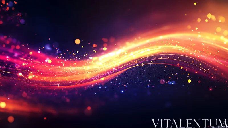 Radiant streams of light dance across a starry night sky