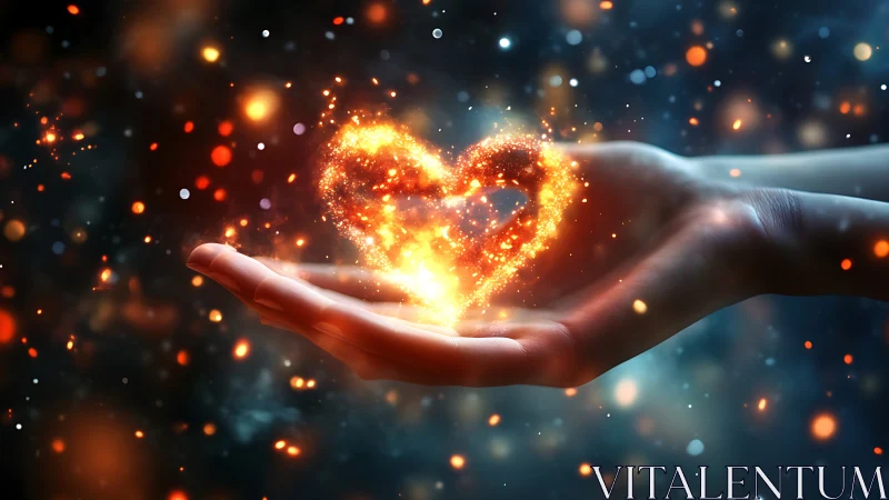 Holding Light: A Heart Glows in Your Hands.