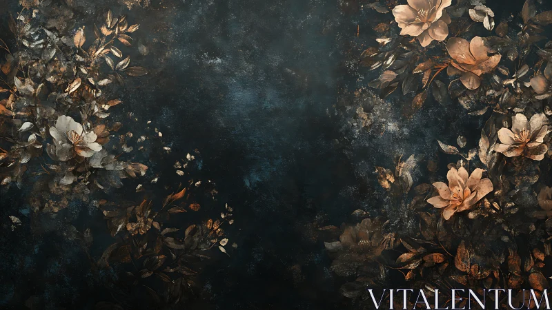 Vintage Botanicals Dance Across Midnight Velvet.