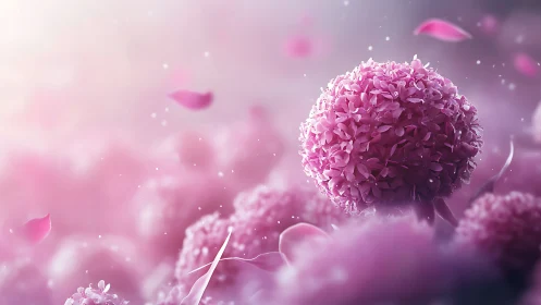 Spherical Oncology Cell Visualization with Particulate Matter Diffusion