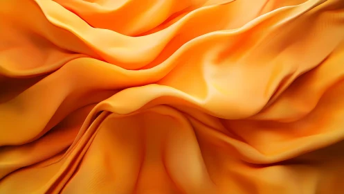 Sunlit satin waves tumble into a molten citrus dream
