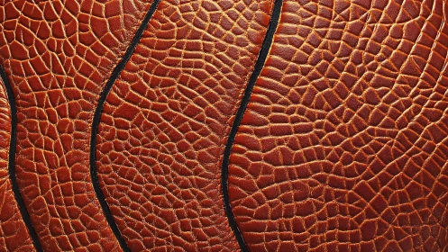 Curved ember seams on cracked leather river of light.