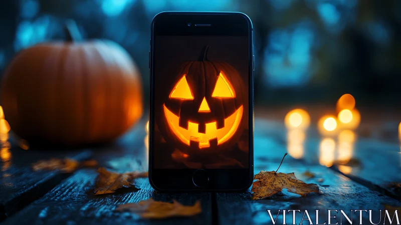 Halloween Jack-O'-Lantern Display: Smartphone Integration With Pumpkins.