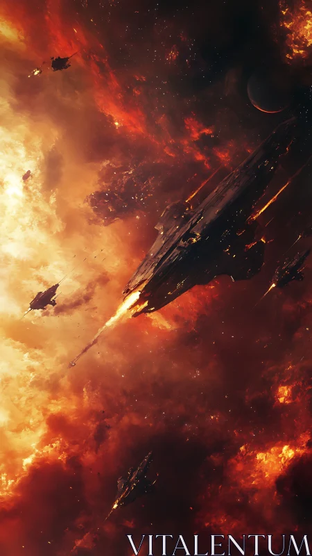 Space Battle Erupts in Cosmic Inferno