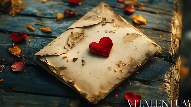Love Letter Awaits You on Rustic Wood