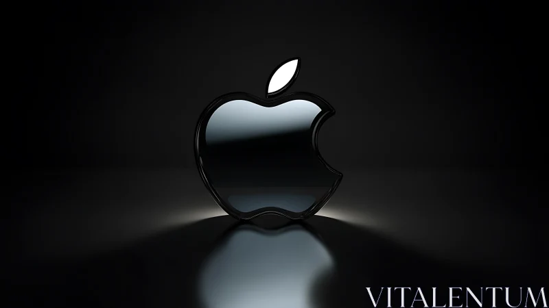 Iconic Apple Logo Glowing with Timeless Innovation.