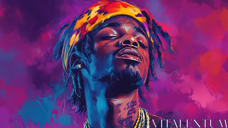 Vibrant digital portrait celebrates confident urban self-expression