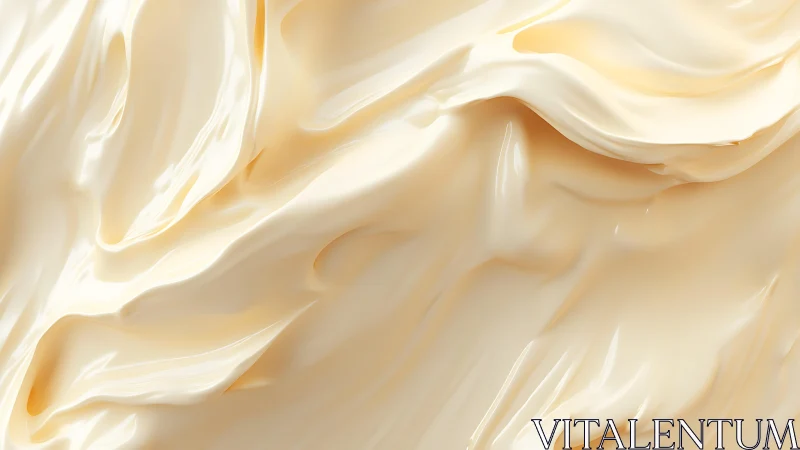 Smooth creamy texture in abstract close-up, soft pastel tones.