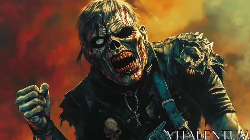 Rot-scarred warlord howls triumph amid molten stormlight