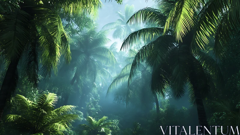 Tropical Canopy: Atmospheric Jungle Rendered in Volumetric Light.