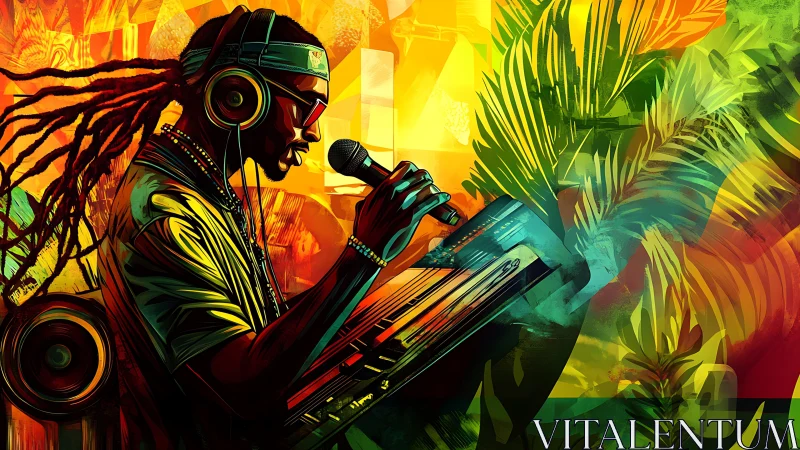 Neon jungle croons while a digital dub poet rides the beat