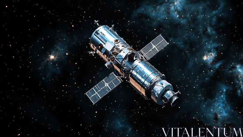 Space telescope satellite orbits in star-dense deep space