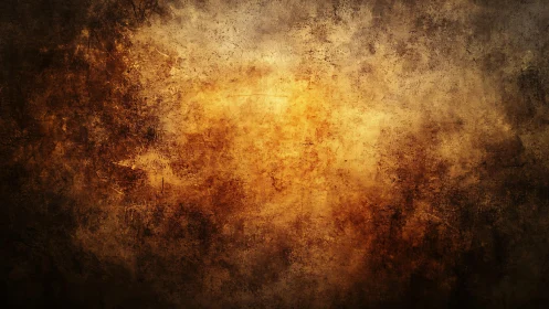 Grunge textured abstract background in warm brown and gold tones.