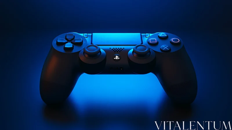 PlayStation 5 DualSense Controller - Cyan Blue Colorway Professional Render