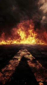 Massive Inferno: Radiant Combustion Dynamics with Geometric Flame Geometry.