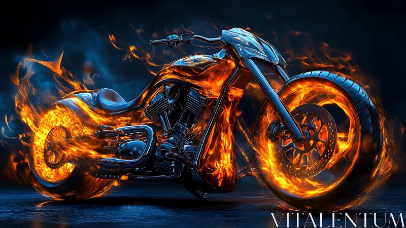 Inferno street cruiser ignites the night in liquid flame.